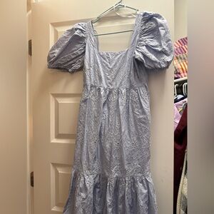Primark Light Blue Ruffled Dress